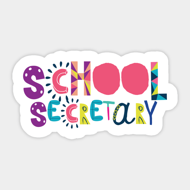 Cute School Secretary Gift Idea Back to School Sticker by BetterManufaktur